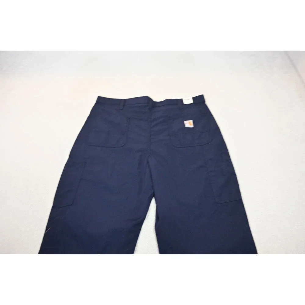 Carhartt FR Carpenter Work Pants Mens 40x30 Navy Blue Flame Resistant CAT 2